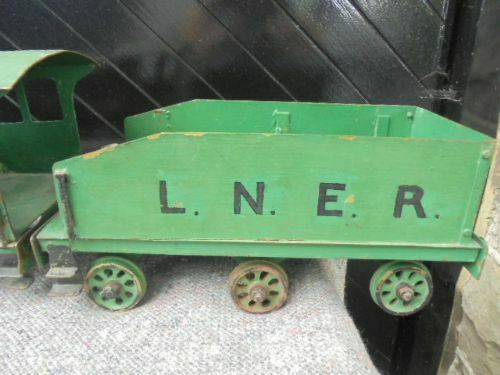 Antique Solid Brass Scale Built Model Of A Train C.1900 photo vinterior