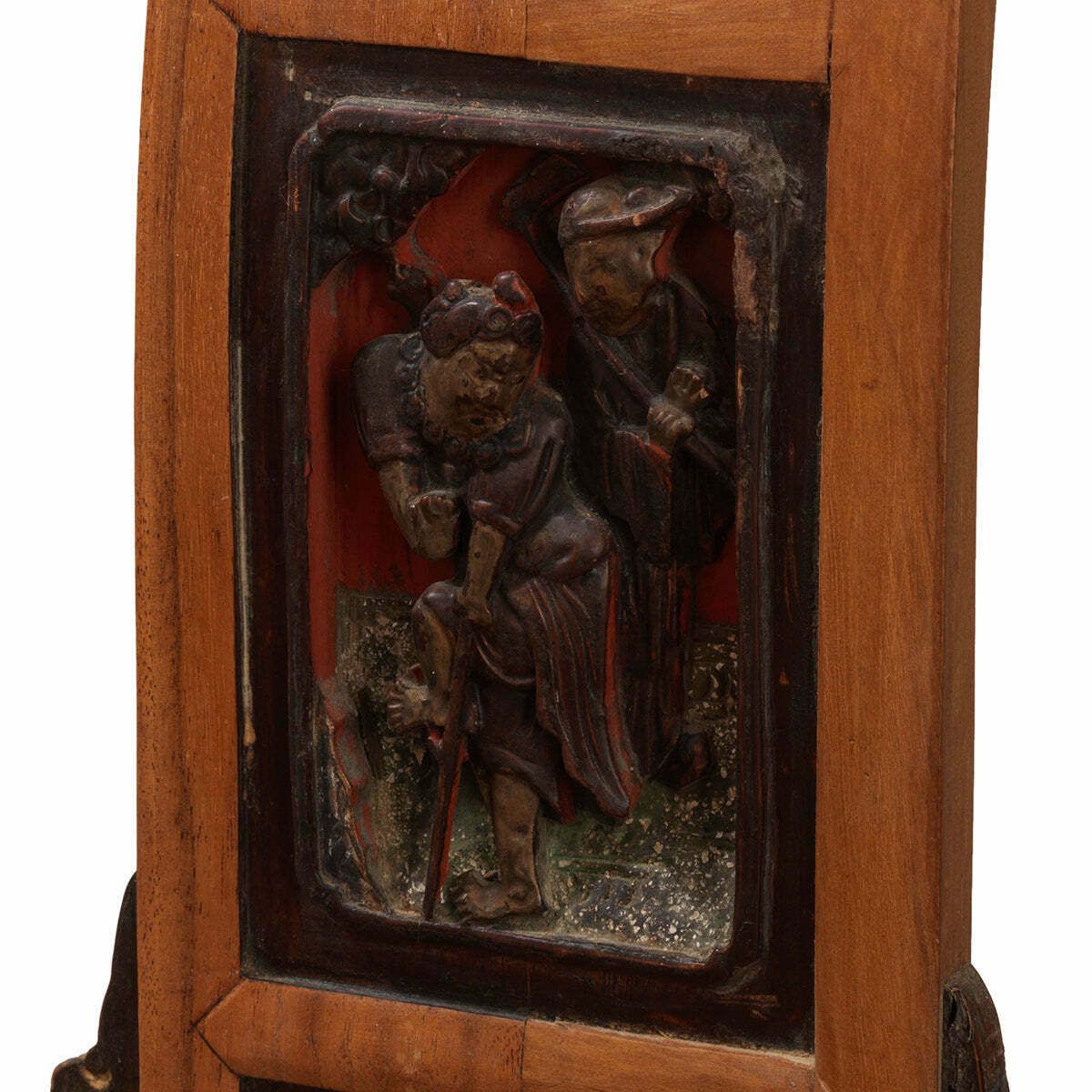 Ornate Carved Elm Armchair photo 495.0