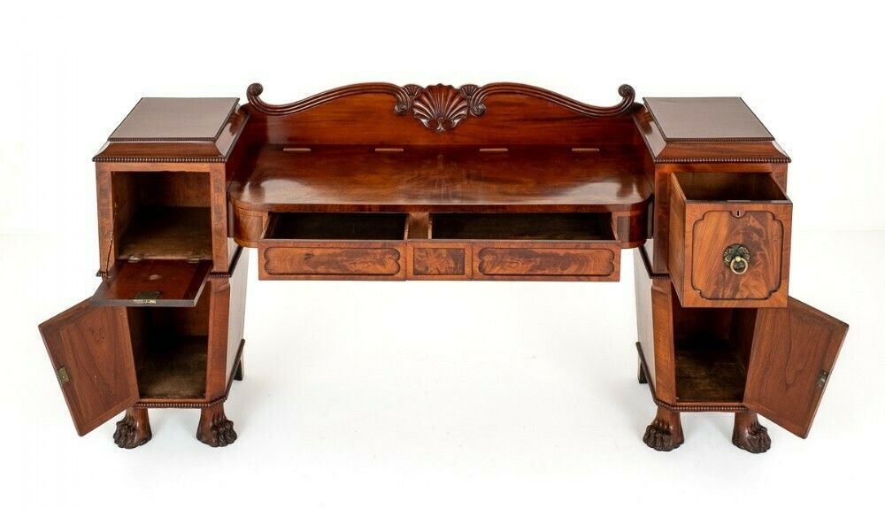 Period Regency Sideboard Antique Mahogany Buffet photo vinterior