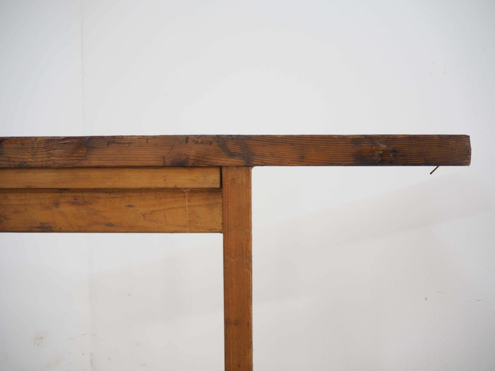 photo vinterior Pair Of Industrial Trestle Table Bases, Early 20th Century