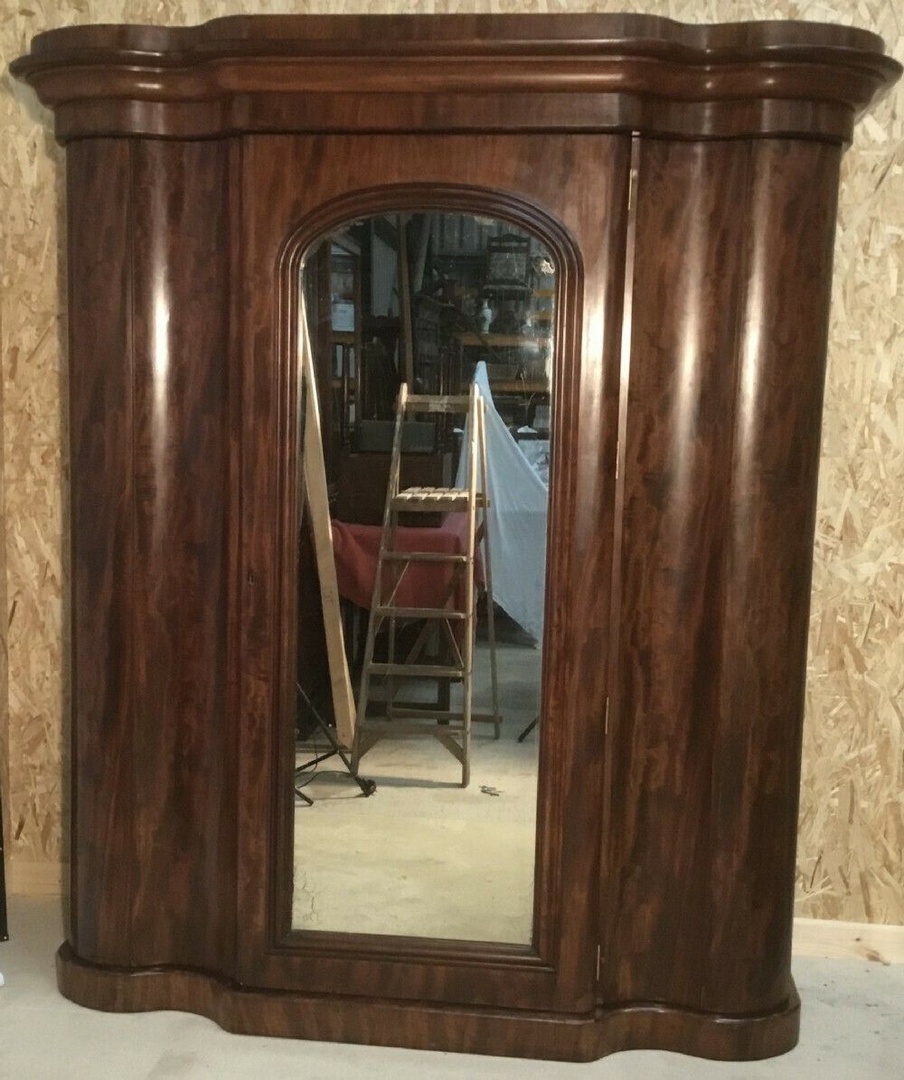 Furniture Fabulous Mid Victorian Compactum Wardrobe photo