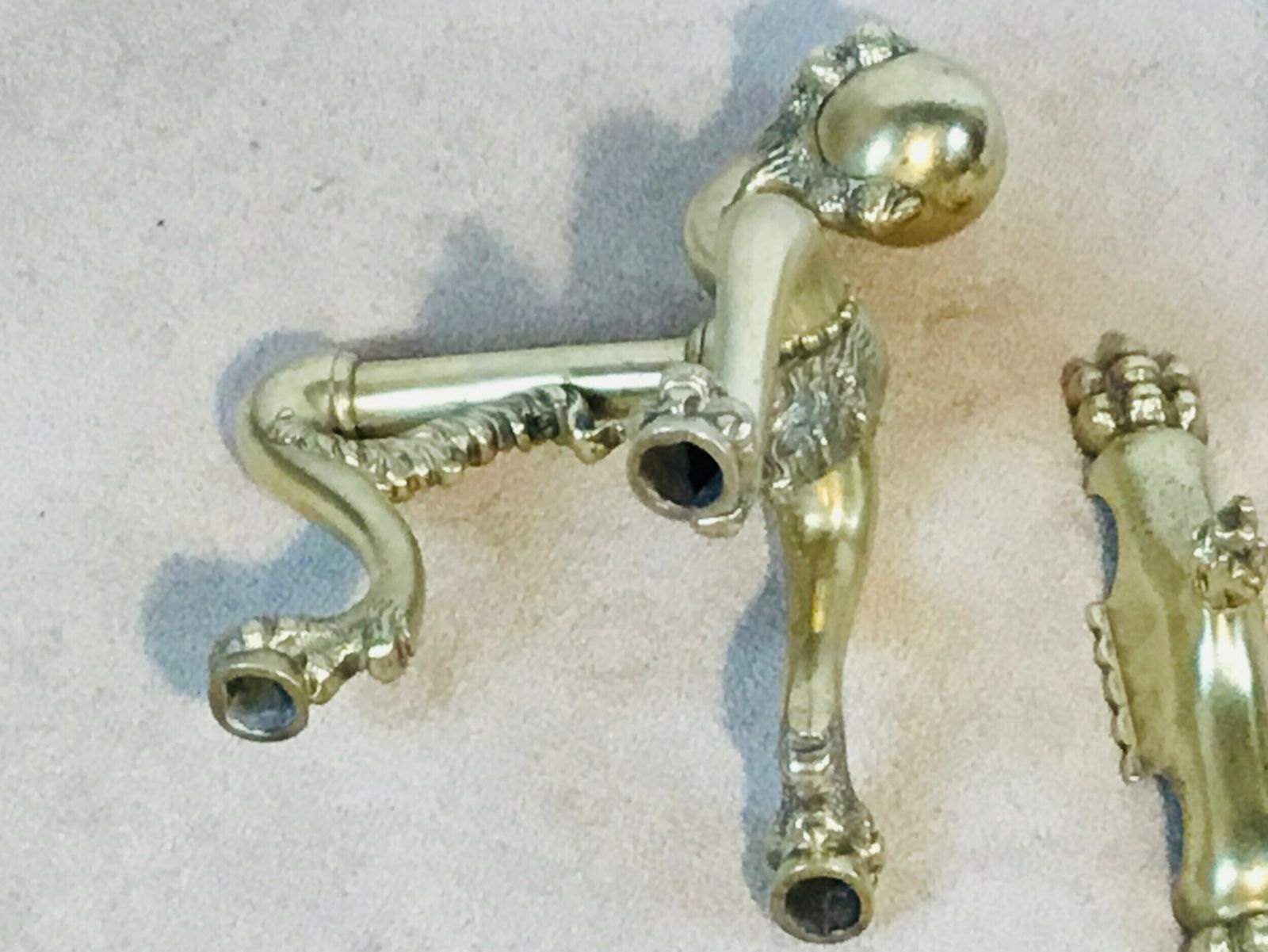 Rare Brass Fireside Suite Of Claw & Ball Design photo Home Fixtures