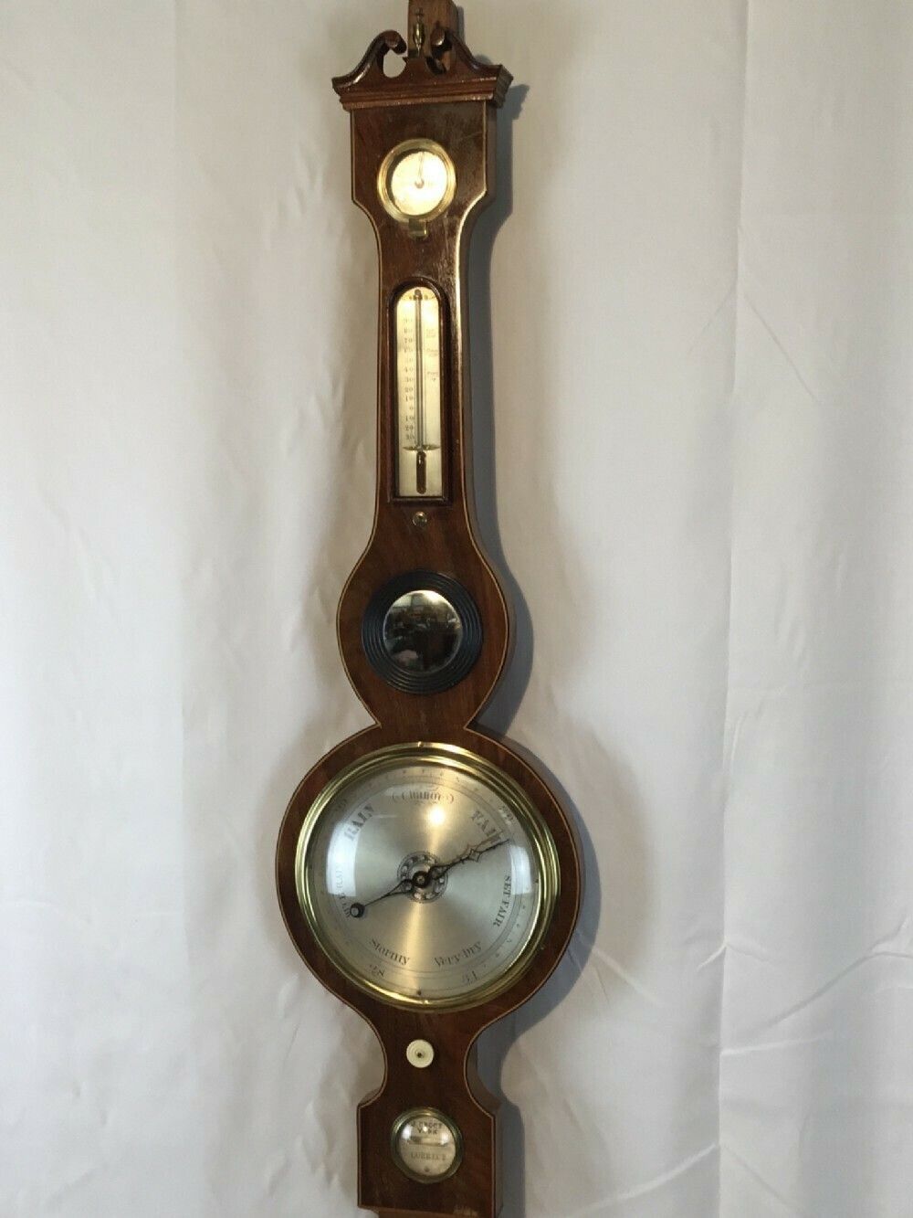 Inlaid Mahogany Barometer By J Groce, York photo 390.0