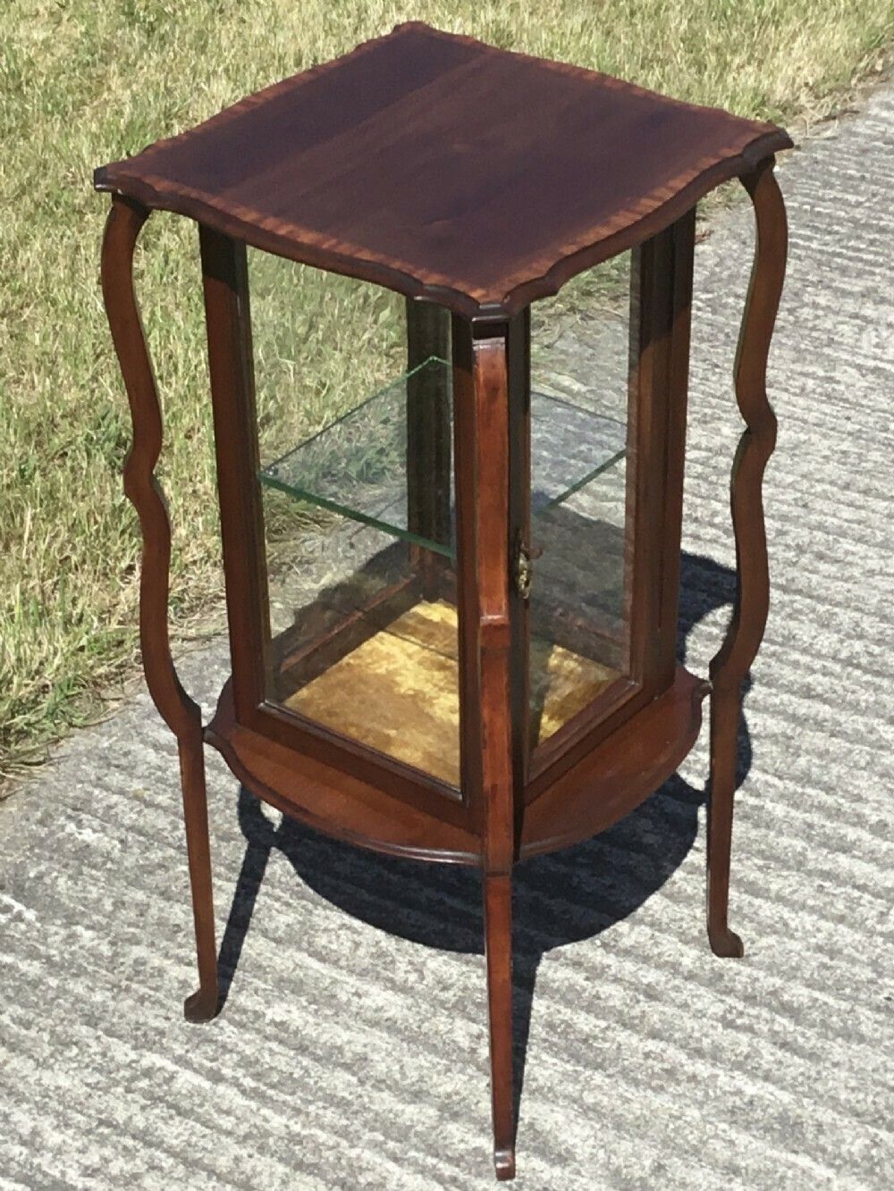 Superb Arts & Crafts Inlaid Bijouterie Cabinet photo Furniture