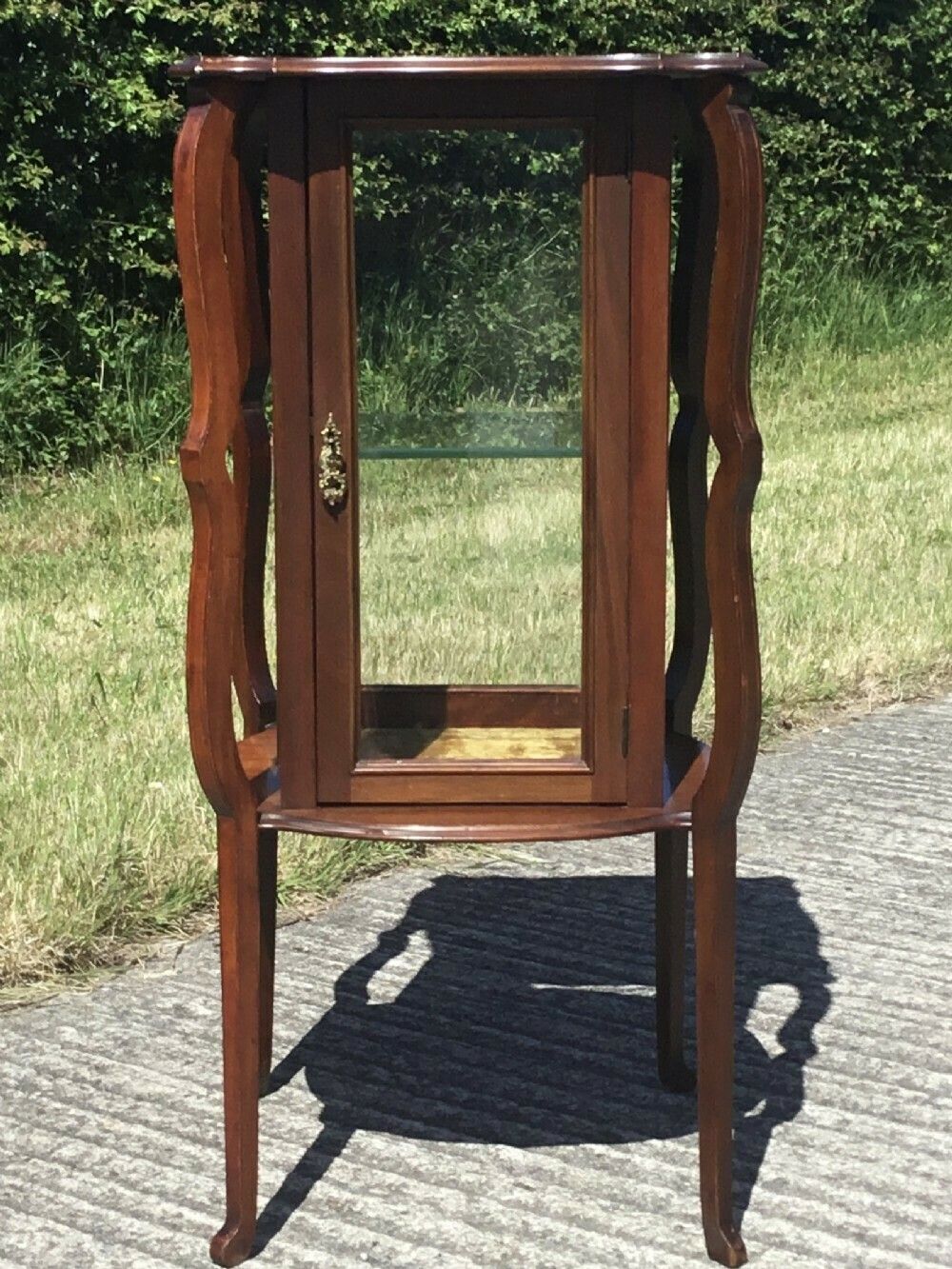 Furniture Superb Arts & Crafts Inlaid Bijouterie Cabinet photo