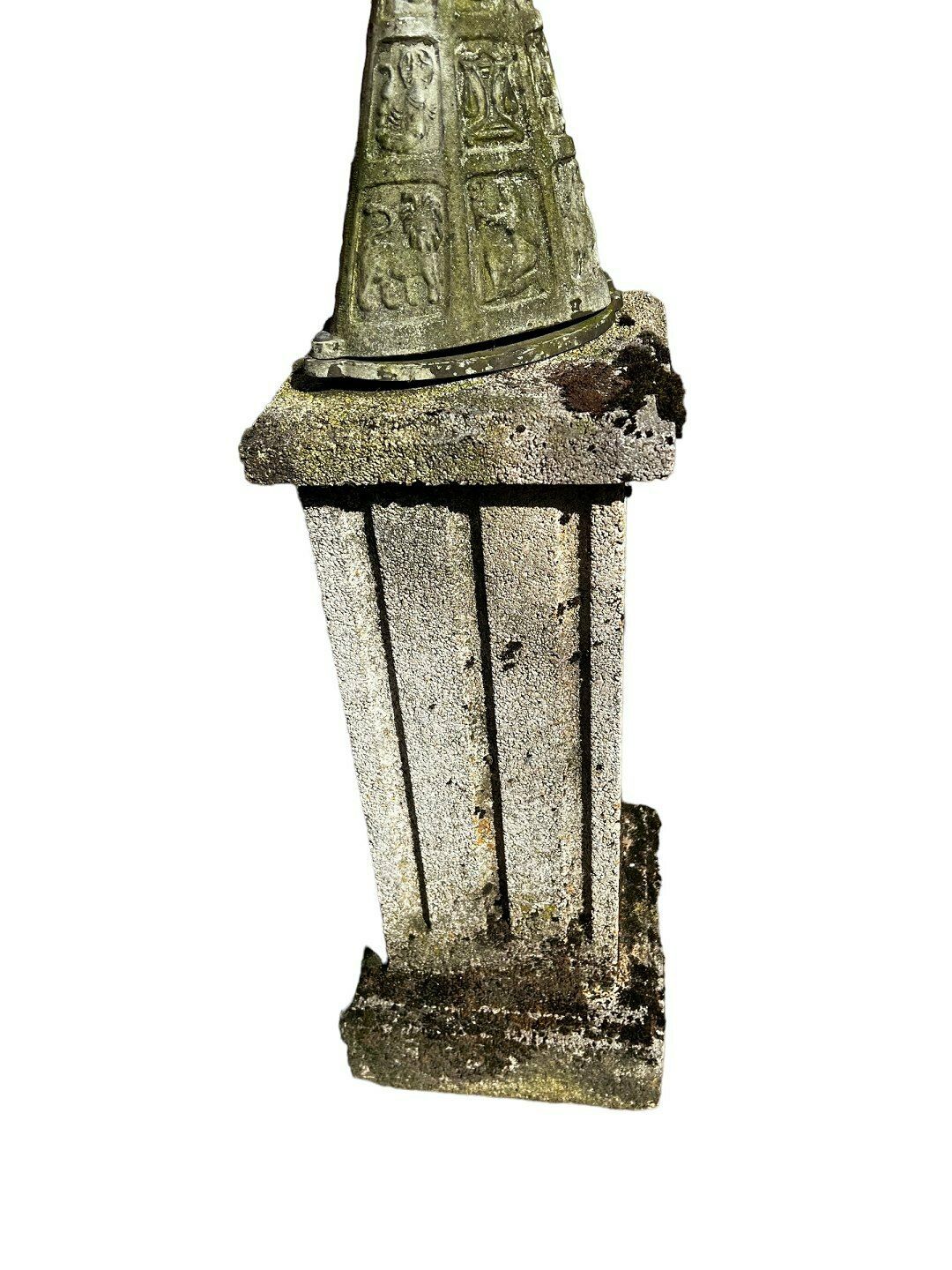 Sundial Iron In Copper & Zinc Metal, Artificial Stone photo furniture