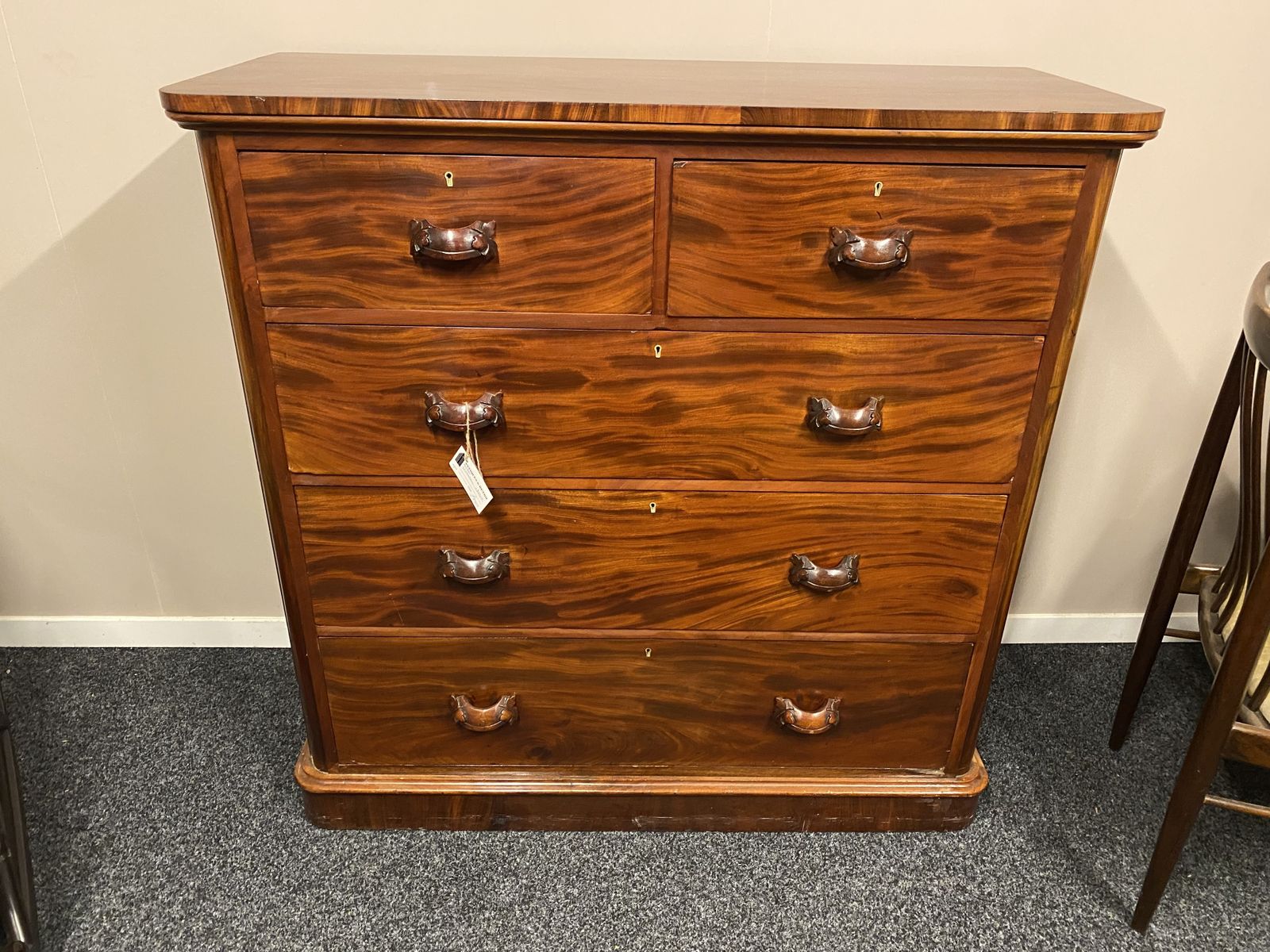 Victorian Mahogany Chest Of Drawers photo 449.0