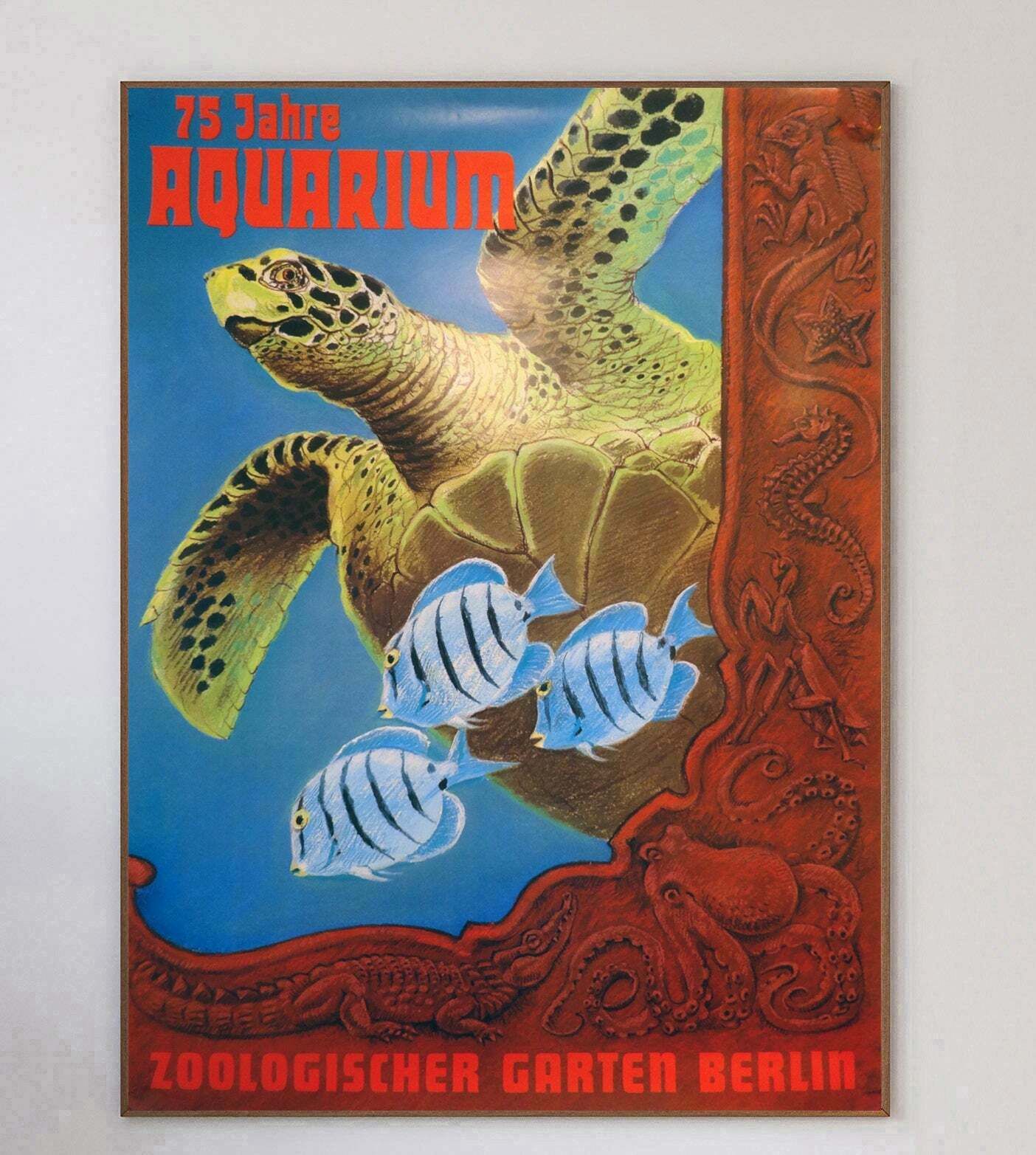Berlin Zoo Aquarium  Original Vintage Poster photo 383.0
