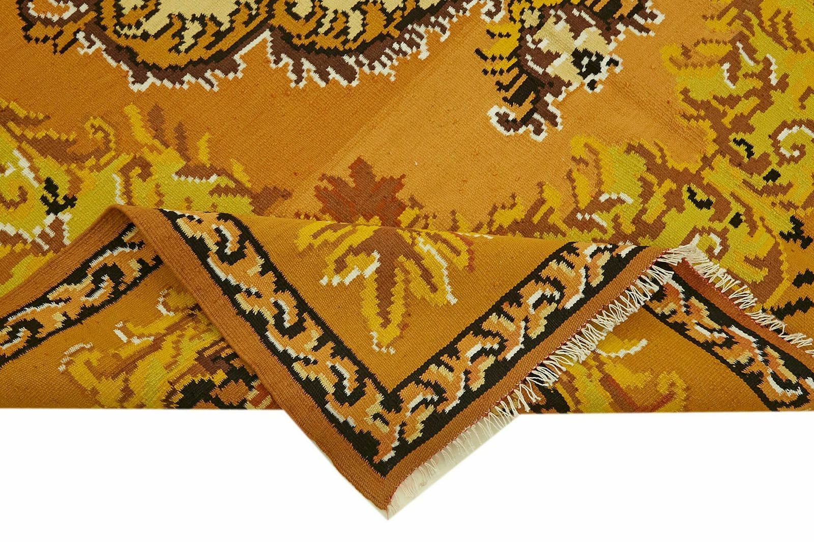 Handmade Vintage Moldovan 189 Cm X 285 Cm Kilim Rug photo vinterior