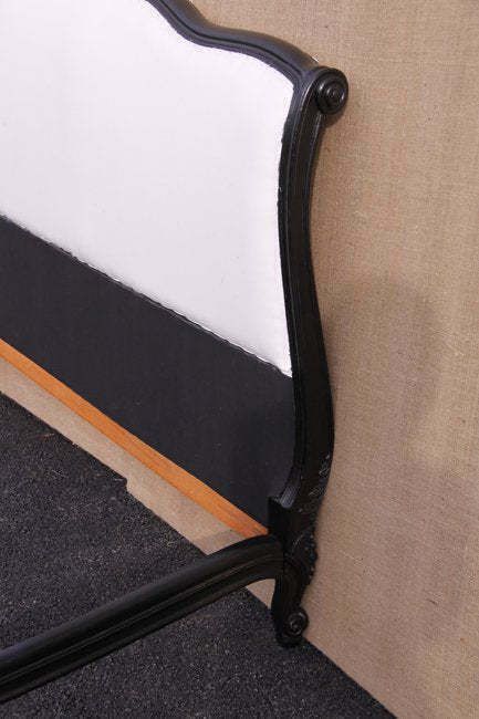 Ebonised Double Bed, 1800s, Antique photo furniture