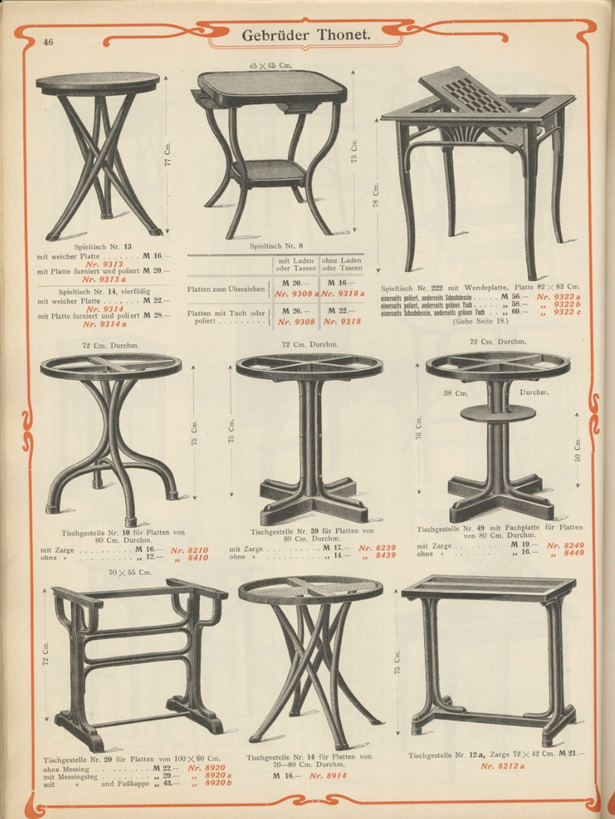 Furniture 1920's Cards Table Model No.8 By Thonet photo