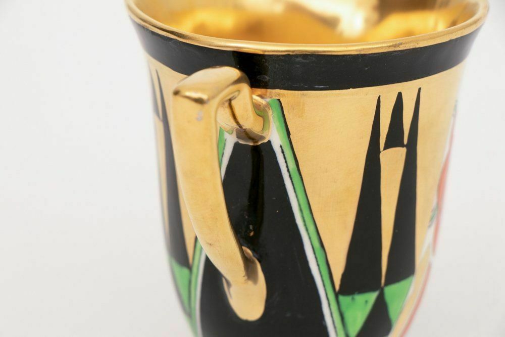 Art Deco 'Orient' Cream Jug By Crown Devon photo vinterior