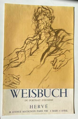 Weisbuch Claude  Exhibition Poster Galerie Hervé Odermatt Paris 1970
