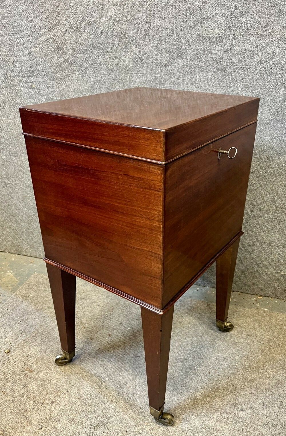 Antique 19th. Century Mahogany Cellarette photo furniture