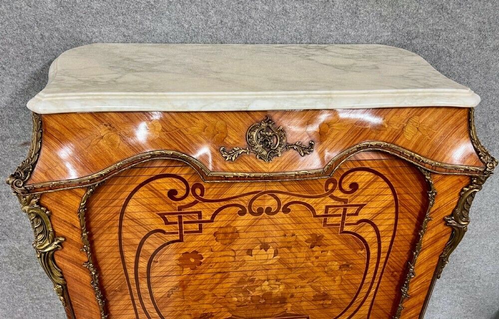 Stunning French Kingwood & Marquetry Cocktail Cabinet photo buy
