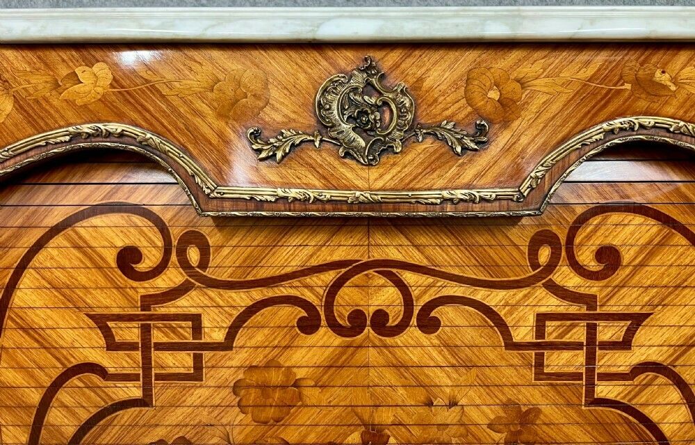 photo for sale Stunning French Kingwood & Marquetry Cocktail Cabinet