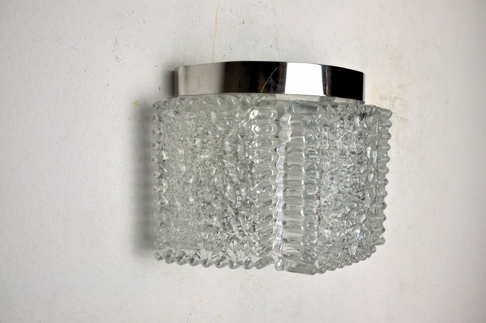 Wall Lamp By Kaiser Leuchten In Frosted Glass Germany 1960 photo buy