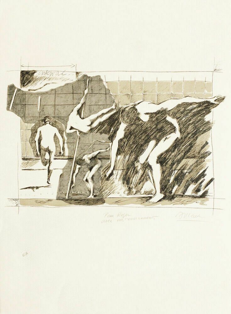 Magnificent Original Lithograph Signed Alexandra Allard Mourlot