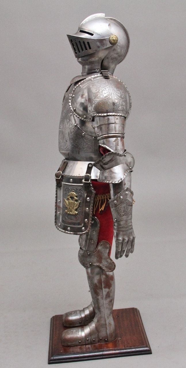 An Impressive Early 20th Miniature Suit Of Armour photo for sale