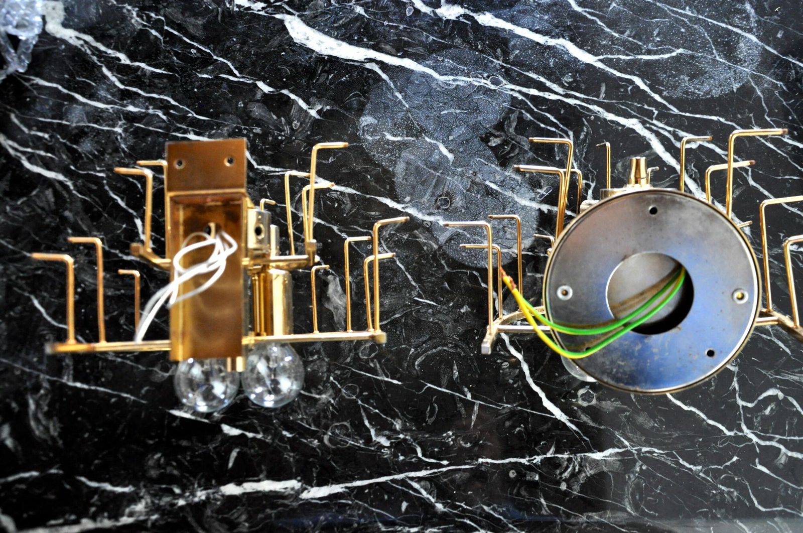Pair Of Venini Sconces, 2 Levels, Murano Glass, Italy, 1970 photo Lighting