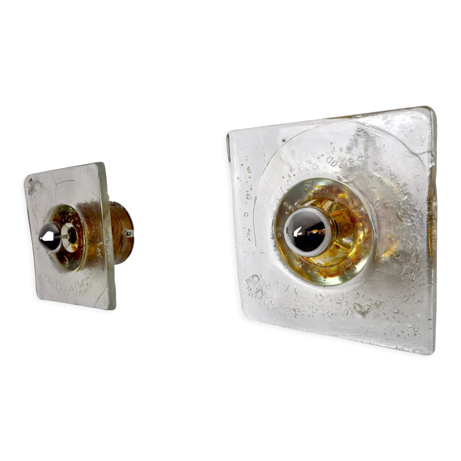 Pair Of Albano Poli Sconces For Poliarte, Italy, 1970s