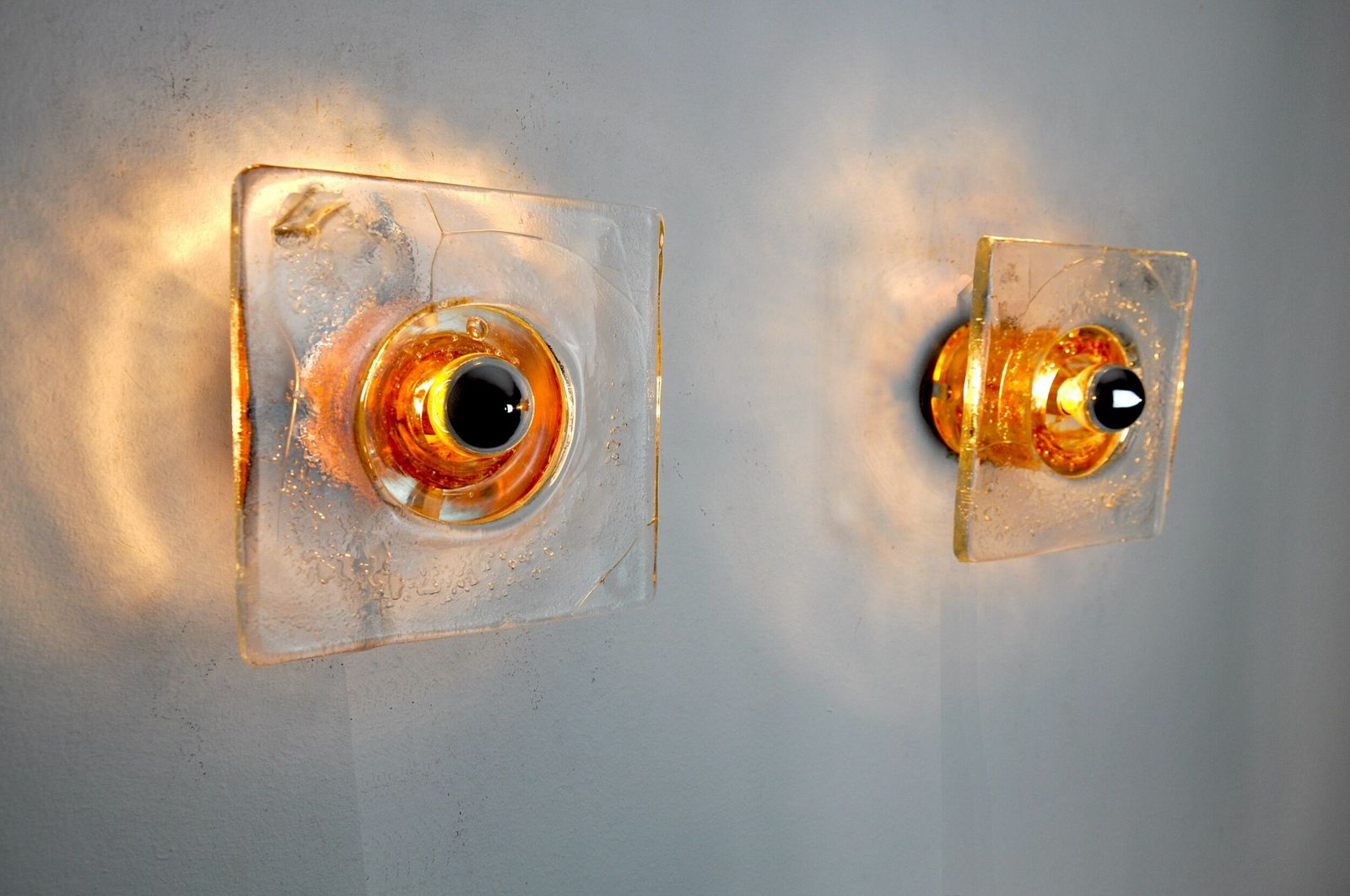 Pair Of Albano Poli Sconces For Poliarte, Italy, 1970s photo vintage