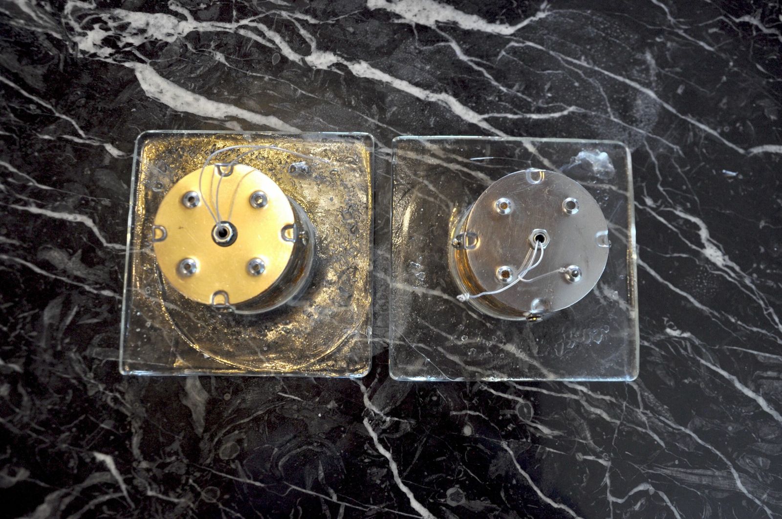 photo for sale Pair Of Albano Poli Sconces For Poliarte, Italy, 1970s