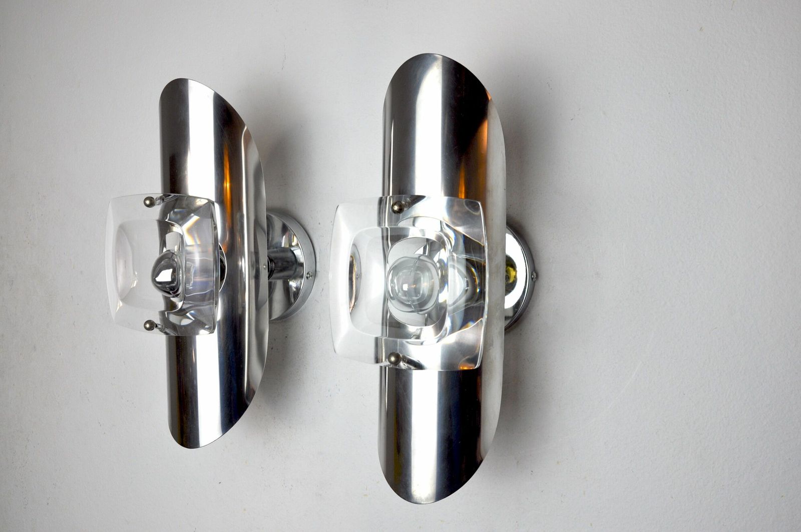 Pair Of Oscar Torlasco Sconces, Murano Glass, Italy, 1970 photo Lighting
