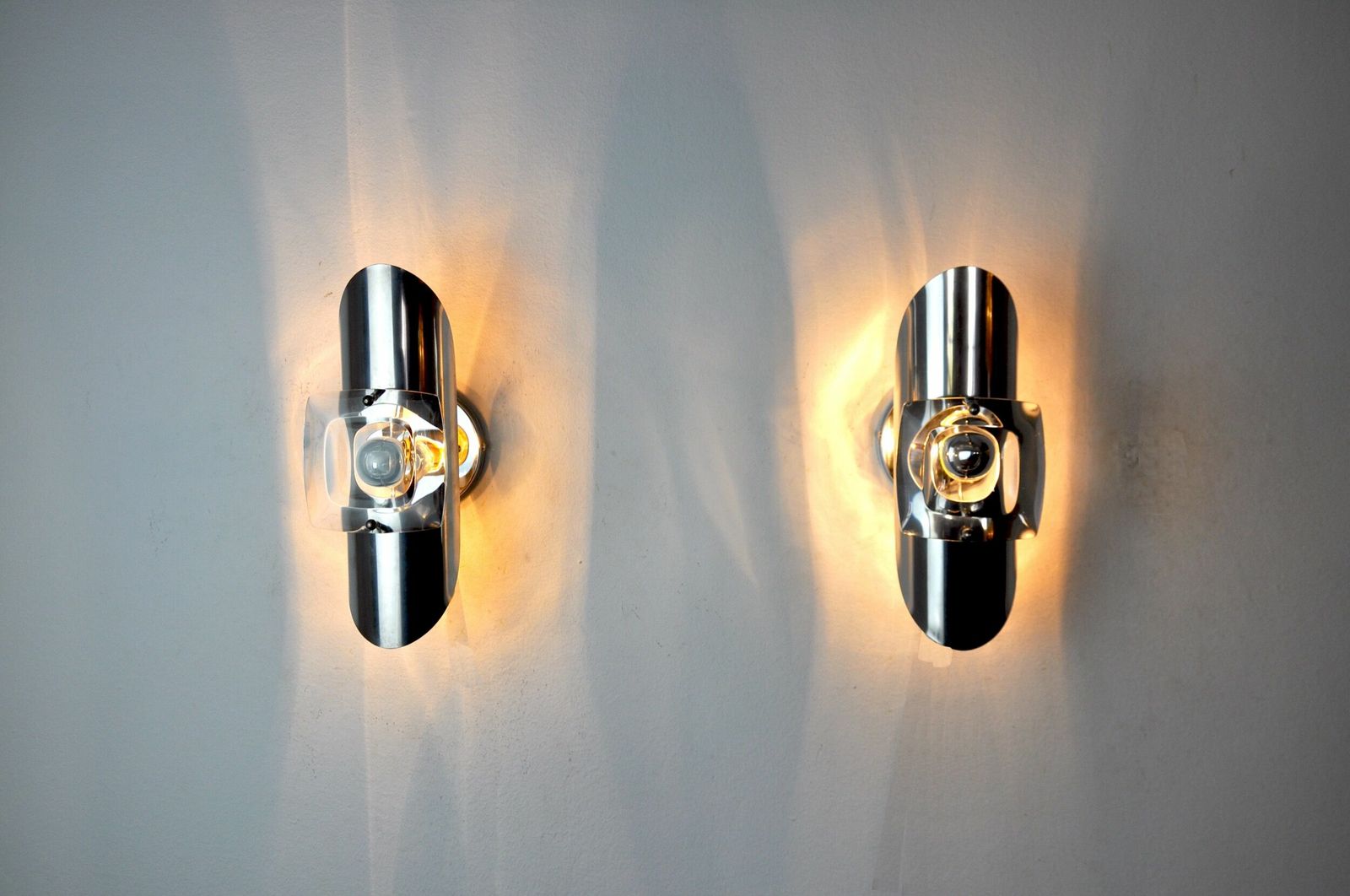 Pair Of Oscar Torlasco Sconces, Murano Glass, Italy, 1970 photo vintage