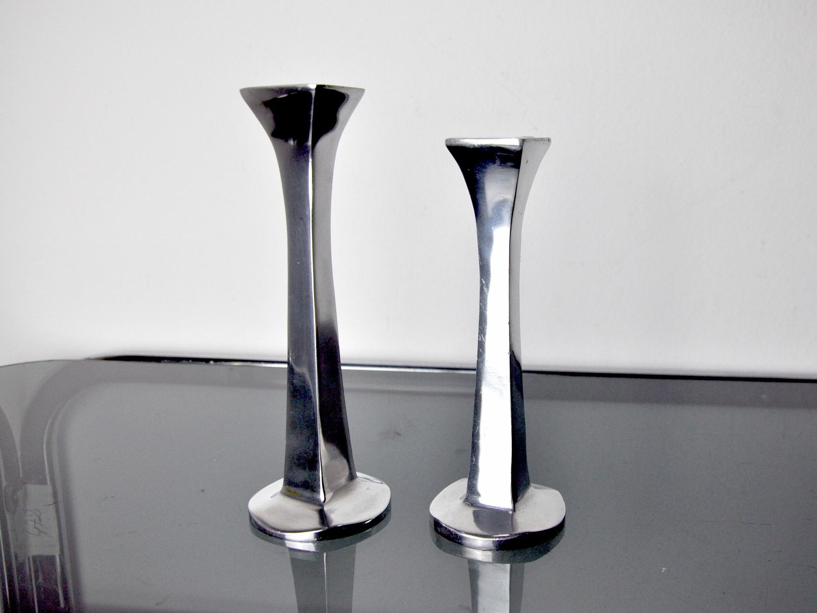 Pair Of Candlesticks By Arte3, 1980, Spain photo for sale