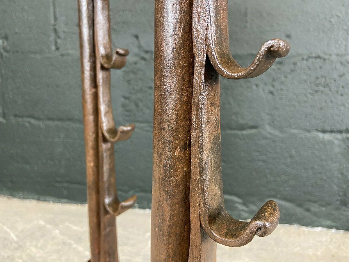 Pair Of French Wrought Iron Fire Dogs photo buy
