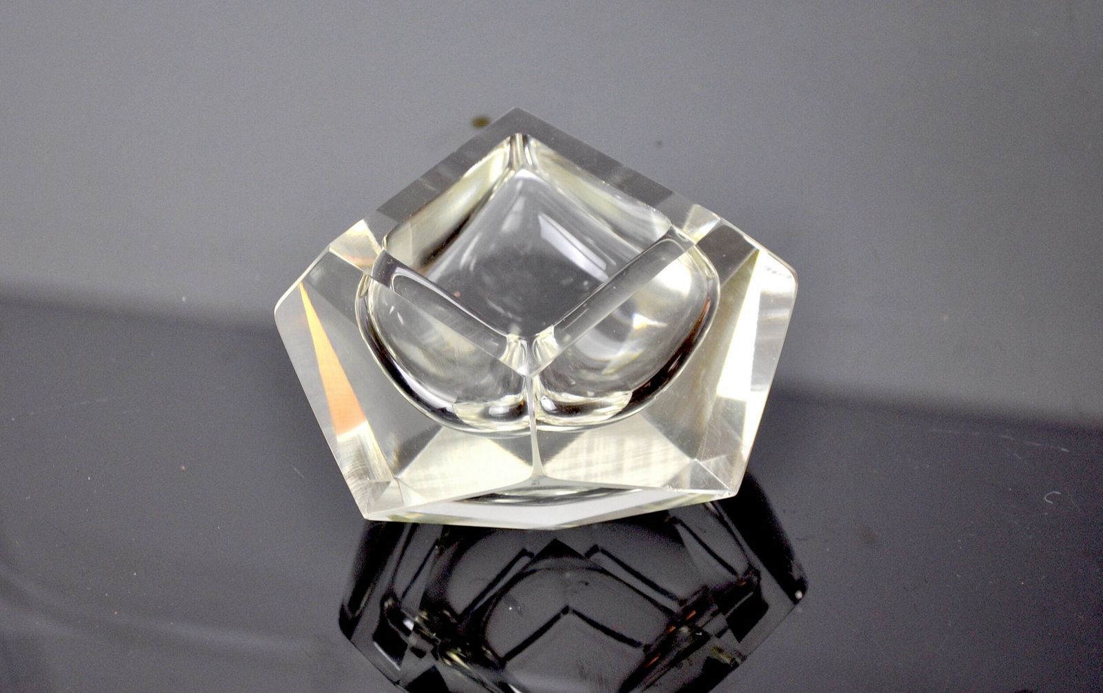 Ashtray By Flavio Poli For Seguso, Sommerso Glass, Murano, Italy, 1960 photo vintage