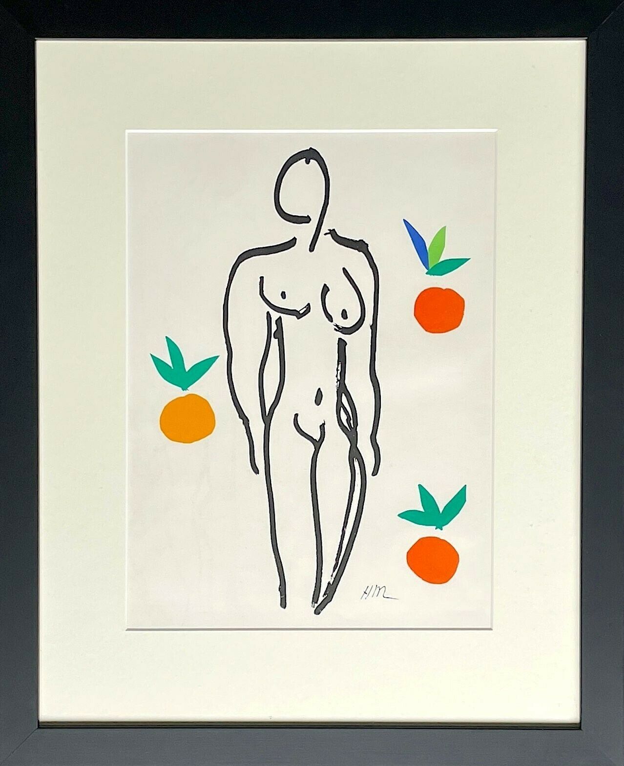 Henri Matisse "Nu Aux Oranges" Orignal Lithograph, Printed In 1954 By The Renowned Mourlot Freres, Paris