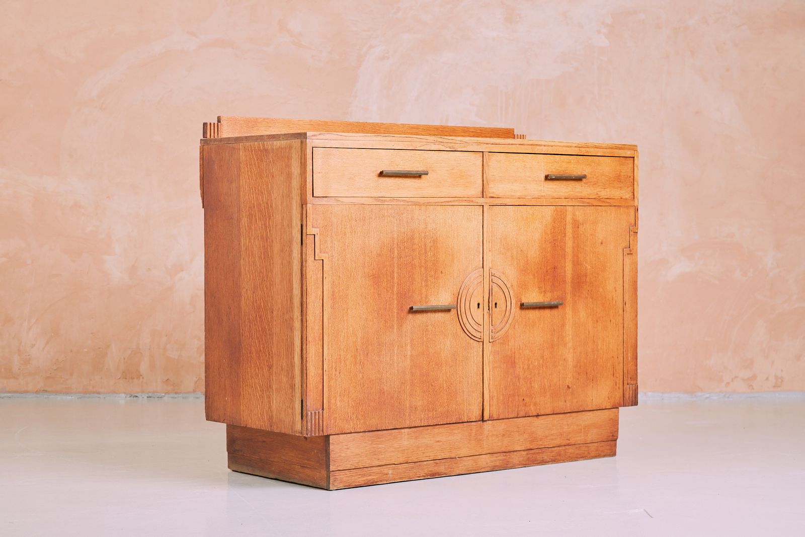 1930s Art Deco Sideboard Credenza In Oak photo for sale