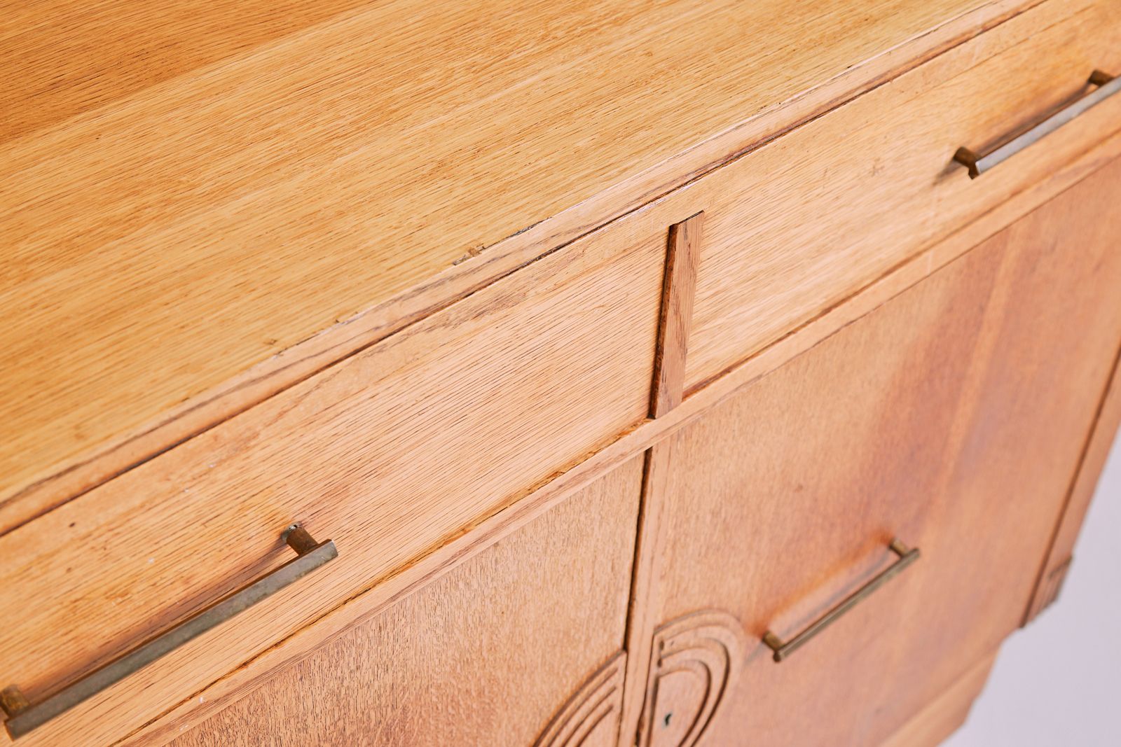 1930s Art Deco Sideboard Credenza In Oak photo 3400.0
