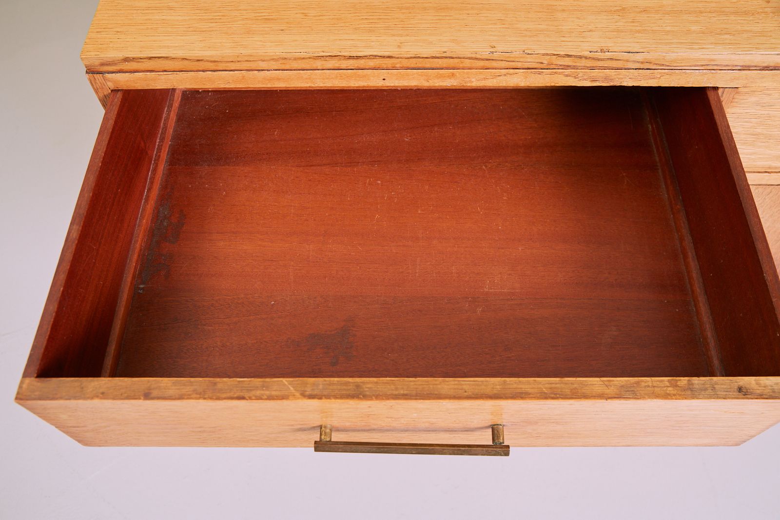 1930s Art Deco Sideboard Credenza In Oak photo vintage