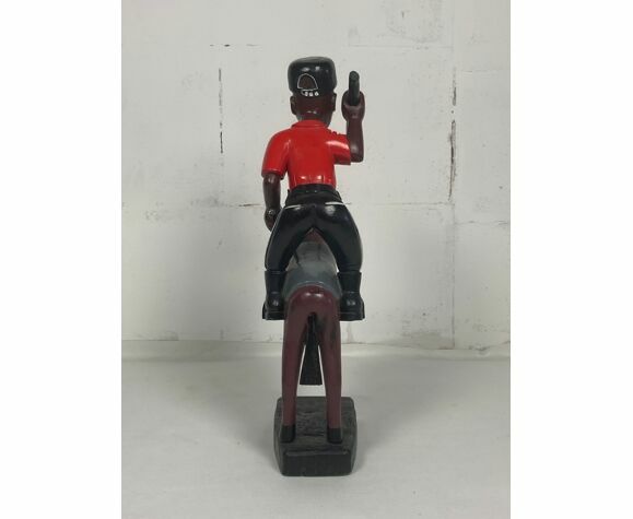 photo vinterior Set Of 3 Large African Baule Figurines Ivory Coast 1970s
