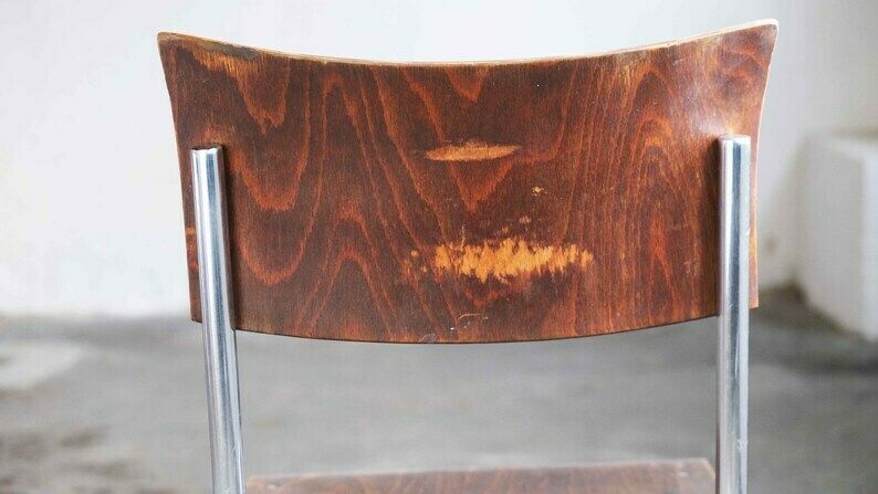 Bauhaus Cantilever Chair After Mart Stam, Dark Brown photo buy