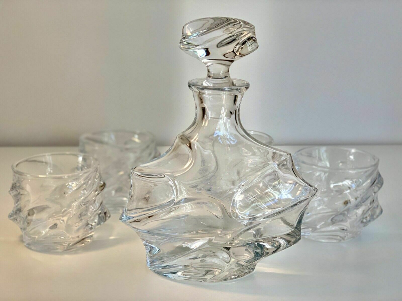 Kanars Emperor Decanter & Crystal Old Fashioned Glasses Set Luxury Gift photo for sale