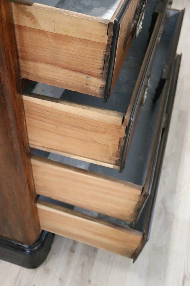 Antique Chest Of Drawers With Walnut Inlay, 17th Century photo for sale