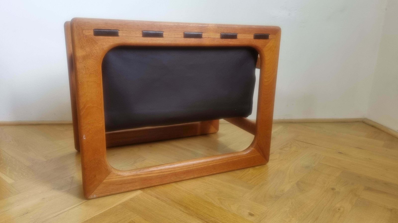 Midcentury Teak Magazine Rack, Salin Møbler, Aksel Kjersgaard, Denmark, 1970s photo furniture