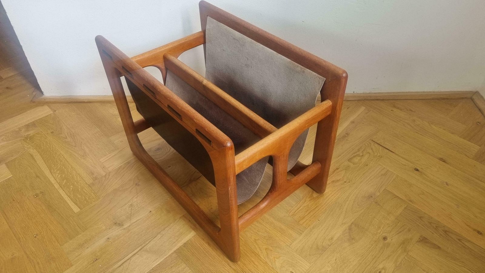 photo for sale Midcentury Teak Magazine Rack, Salin Møbler, Aksel Kjersgaard, Denmark, 1970s