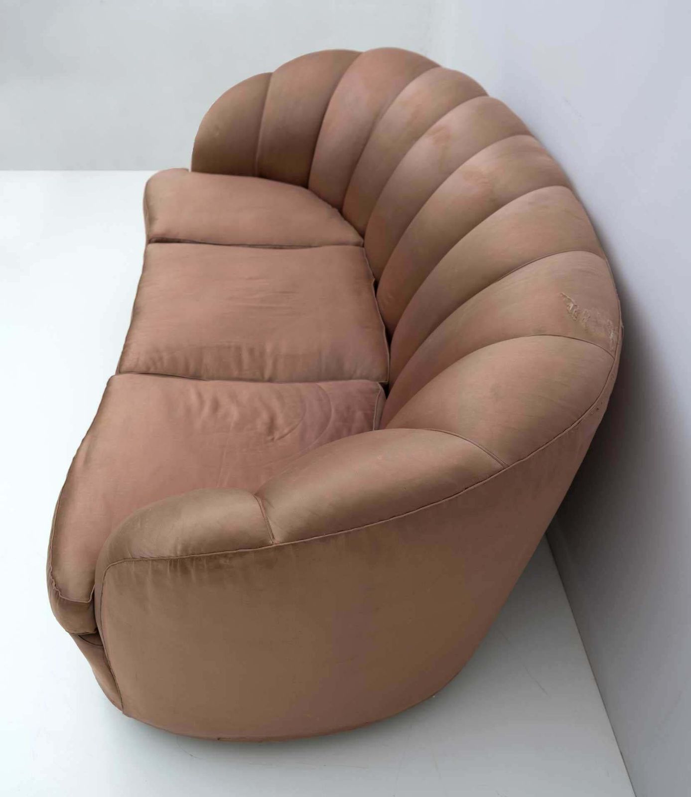 Gio Ponti Mid Century Modern Rare Italian Curved Sofa "Casa E Giardino" 1936 photo vinterior