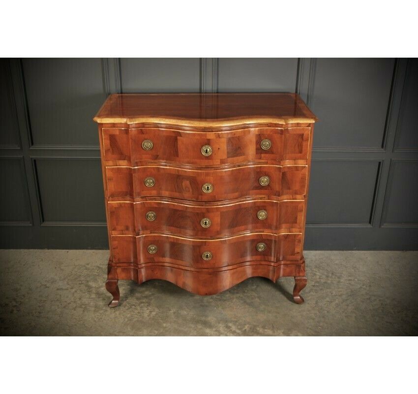 Large Walnut Serpentine Shaped Chest photo vinterior