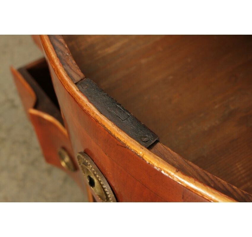 photo furniture Large Walnut Serpentine Shaped Chest