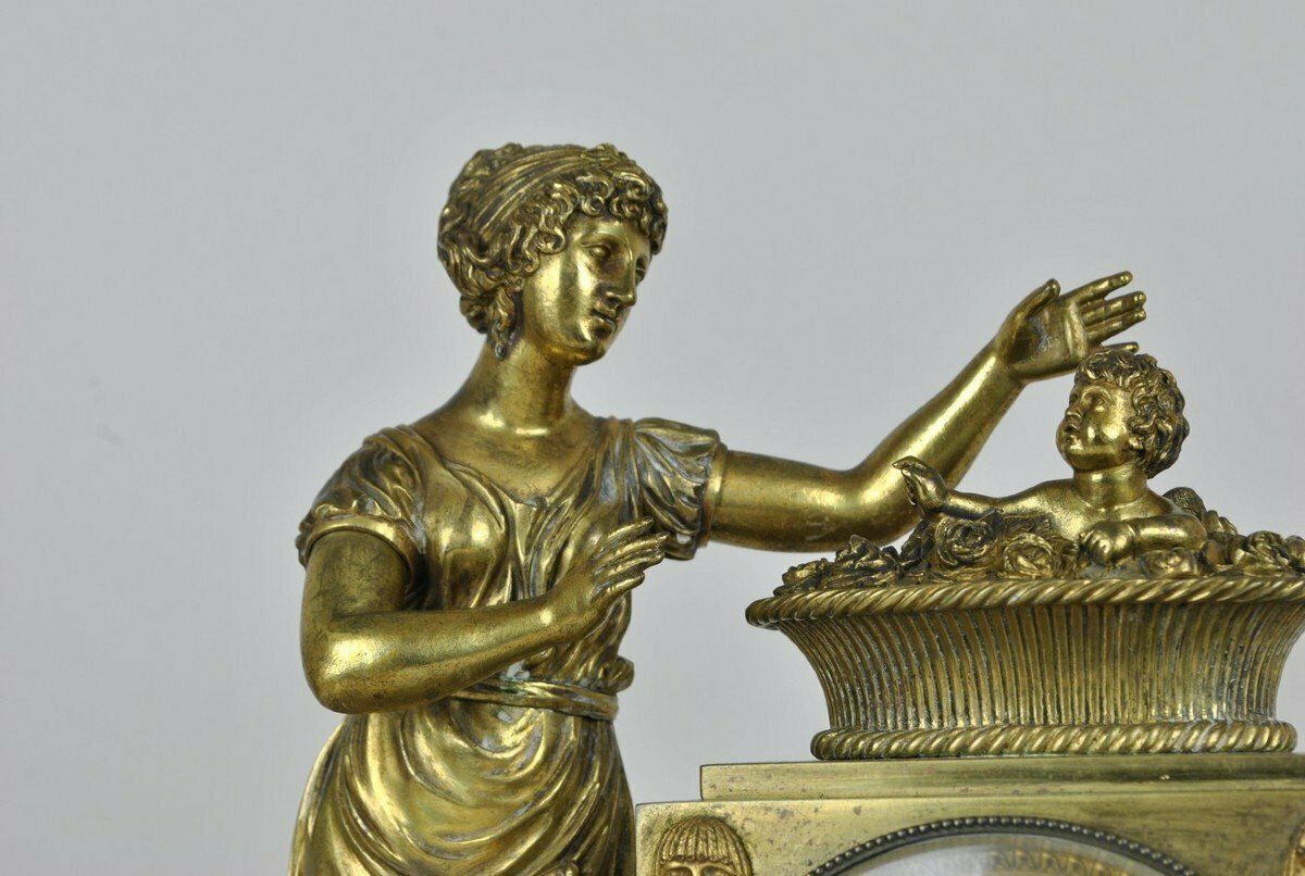 The Birth Of The King Of Rome, Bronze Clock, Xixth Century photo buy