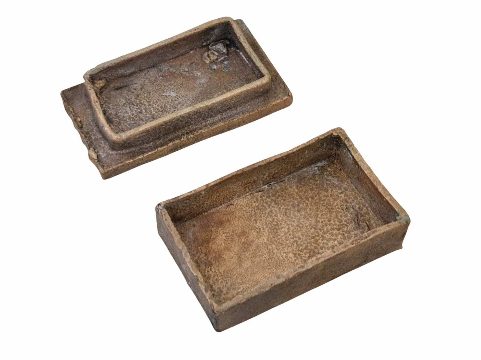 photo furniture Antique Akan Gold Dust Box, Set Of Two, Collectible African Art
