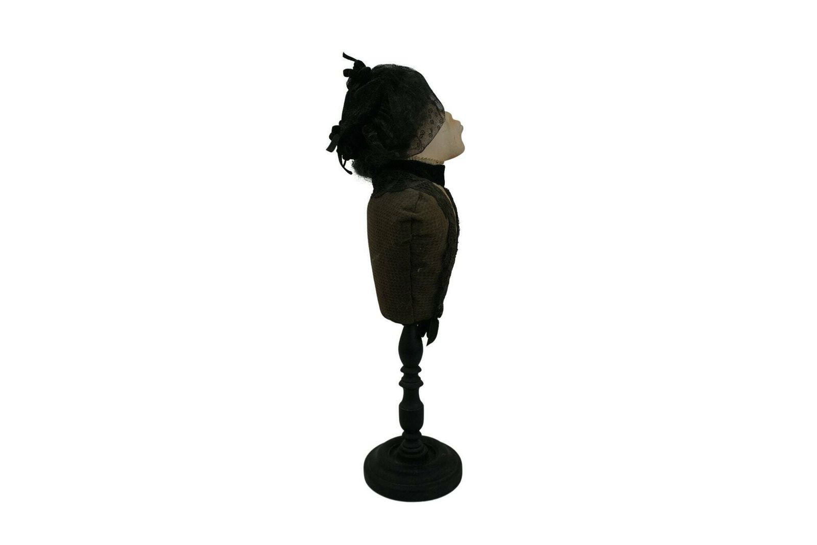 Satirical Bust Figure Of Old Lady, Caricature Ceramic Figurine, Balzac Cousin Bette photo vinterior