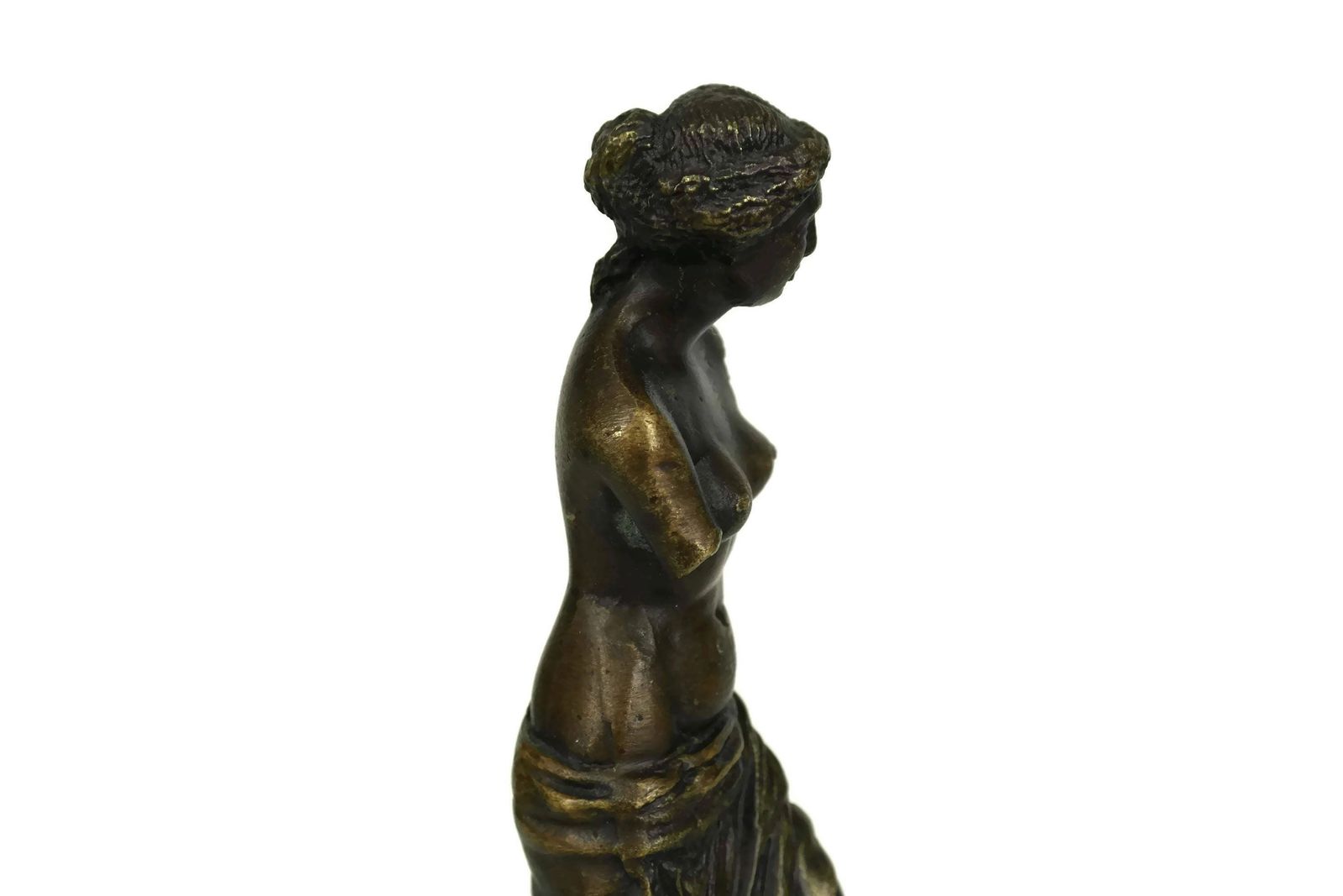 Venus De Milo Bronze Statuette, Greek Goddess Aphrodite Of Milos Figurine photo vinterior