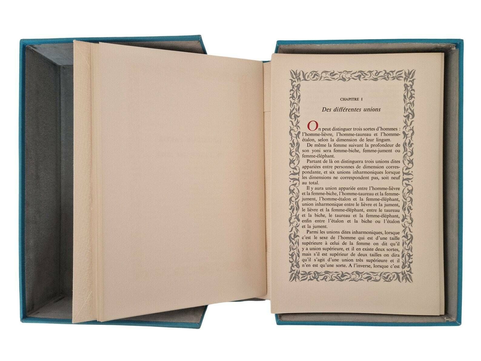 photo furniture 1964 Kama Sutra Vatsyayana, French Editions De L'ibis With 38 Erotic Prints By Alain Dumond
